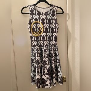 Gold Bubble - Now Pop Galaxy Sherlock Skater Dress